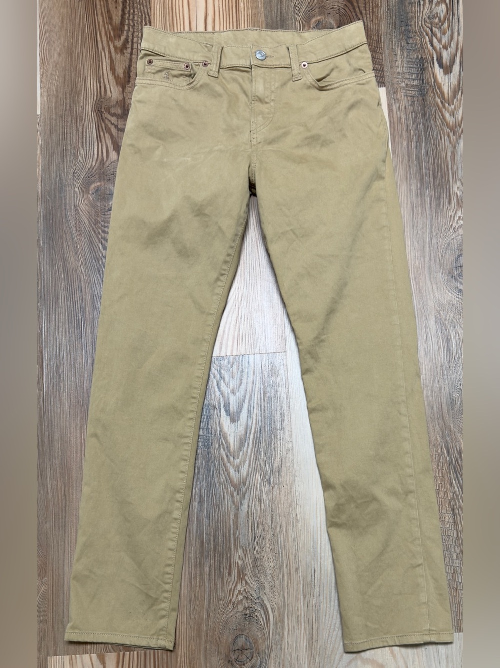 Polo Ralph Lauren Boys Size 14 Khaki Pants 5-Pocket Authentic Denim Style Tan